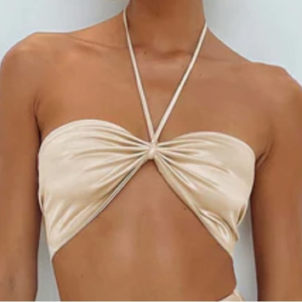 Princess Polly Marianna Top in Champagne New with Tags Size 0 Club Rave